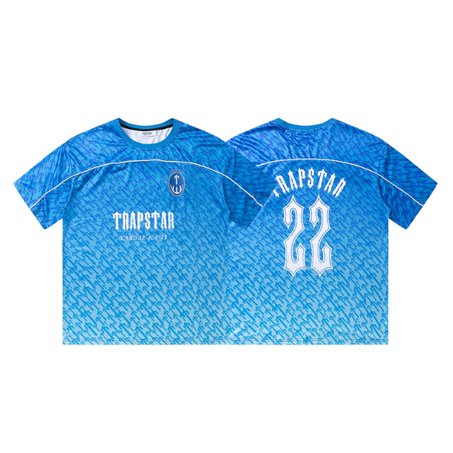 Trapstar ผู้ชายผู้หญิงผ้าฝ้ายแท้แขนสั้นเสื้อยืด 0524