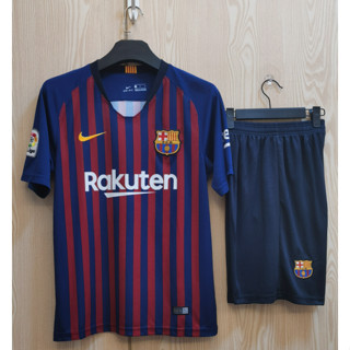 เสื้อกีฬาแขนสั้น ลายทีมชาติฟุตบอล Barcelona 18 19 AAA ชุดเหย้า สําหรับผู้ใหญ่