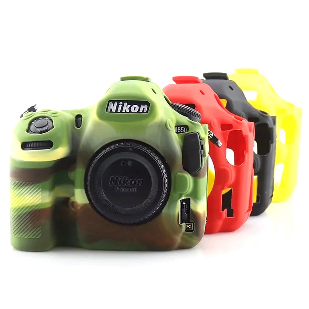 เคส Nikon D850 เคสยางซิลิโคนมืออาชีพเคสกล้องที่ถอดออกได้ป้องกัน CAE สําหรับ Nikon D850