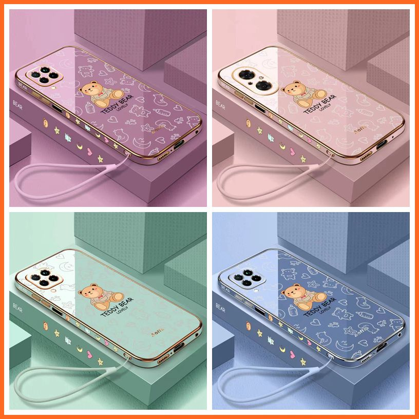 เคส Huawei Nova 3 Nova 3i Nova 4 Mate 30 Pro Mate 40 Mate 40 Pro Nova 5 Nova 5 Pro เคส หมีน้อยแฟชั่นชั้นสูงกรณีโทรศัพท์ป้องกันการตก Case