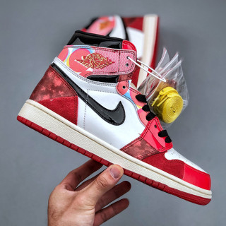 รองเท้ากีฬา รองเท้าบาสเก็ตบอล Air Jordan 1 Retro High OG SP "Next Chapter" Spider-man 2.0 High top culture leisure board shoes DV1753 601 DV1748 601