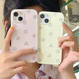 เคสโทรศัพท์มือถือ พิมพ์ลายตัวอักษร สําหรับ iPhone 14ProMax 13 iPhone11 12 ProMax