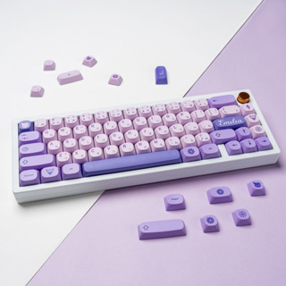 ปุ่มกดคีย์บอร์ด PBT ลายแม่มด ย้อมสี พร้อมสวิตช์ Cherry Gateron MX