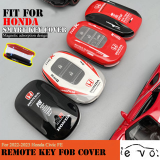 เคสรีโมตกุญแจรถยนต์ แบบแม่เหล็ก 360 องศา สําหรับ Honda 2022-2023 Civic FE Smart Remote Key Fob Cover 2023 CRV HRV