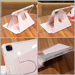 เคสอะคริลิคแข็ง หมุนได้ 360 องศา พร้อมช่องใส่ปากกา สําหรับ ipad 2022 ipad 9th gen case 2022 10th gen 8th 7th 10.2 Pro 9.7 2016 Air 4 5 10.9 Pro10.5 6th 9.7 ipad Air 3 21 Pro 11