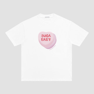 เสื้อยืดแขนสั้น พิมพ์ลาย SUGA BABY พลัสไซซ์ แฟชั่นสําหรับผู้หญิง และผู้ชาย