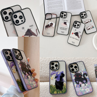 เคสโทรศัพท์มือถือ แบบใส เนื้อแมตต์ ลายแมวขี้เกียจ สีม่วงเข้ม สําหรับ iphone 11 12 13 14 pro promax