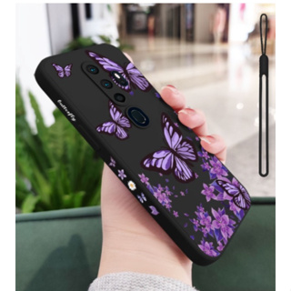 เคสโทรศัพท์มือถือ ลายผีเสื้อ สีม่วง แบบสร้างสรรค์ สําหรับ OPPO A9 A5 2020 A83 A94 4G A5 A3S A5S