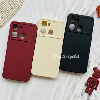 Itel P40 เคสโทรศัพท์ TPU นิ่ม เนื้อแมตต์ สีสันสดใส ป้องกันเลนส์กล้อง