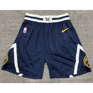 hot pressed 2023 nba Denver Nuggets dark blue basketball shorts