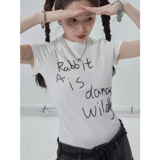 เสื้อยืดแขนครึ่ง ผ้าฝ้ายแท้ ประดับลูกปัด สีขาว เข้ากับทุกการแต่งกาย แฟชั่นฤดูร้อน สําหรับผู้หญิง