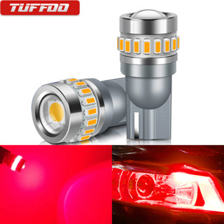 Tuffoo หลอดไฟอ่านหนังสือ LED T10 W5W สีแดง สีขาวอําพัน สีเหล…