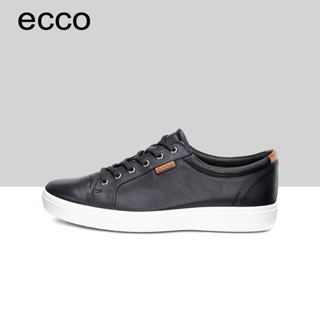 【SOFT.7】ECCO รองเท้าลําลอง หนังวัวแท้ กันลื่น สําหรับผู้ชาย 430004