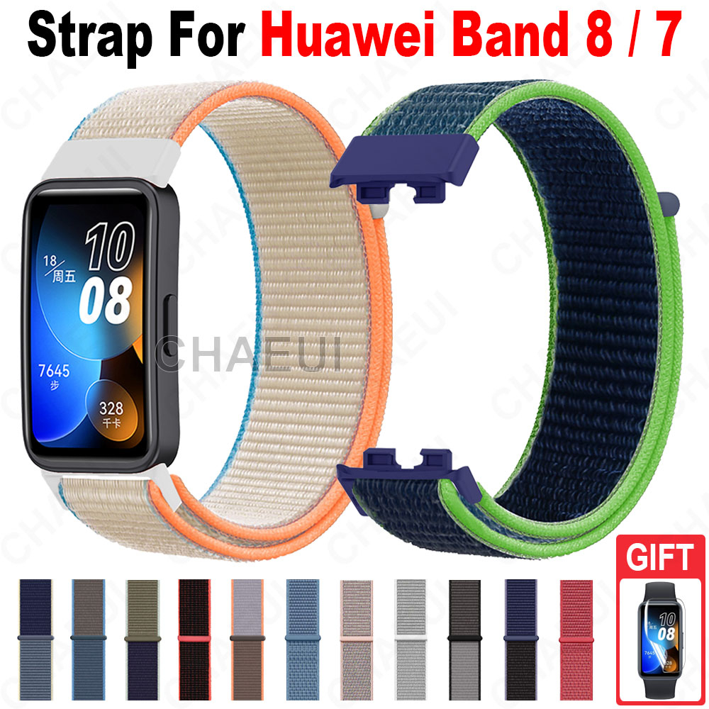 สายนาฬิกาข้อมือไนล่อน แบบนิ่ม แบบเปลี่ยน สําหรับ Huawei Band 9 / 8 / 7