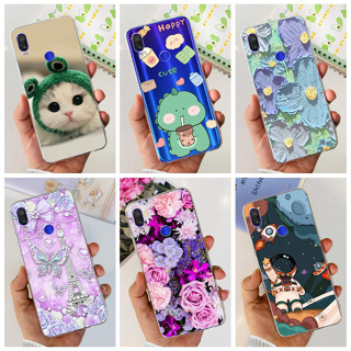 เคสโทรศัพท์ซิลิโคน TPU แบบนิ่ม ลายไดโนเสาร์ แมวน่ารัก สําหรับ Xiaomi Redmi Note 7 7Pro 7s Redmi Note7 Pro