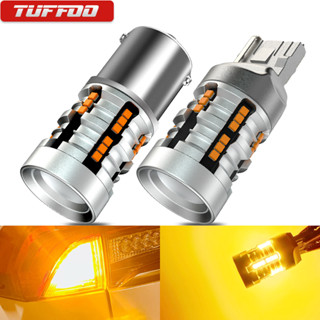 Tuffoo หลอดไฟเลี้ยวรถยนต์ Led T20 7440 Wy21W 1156 P21W Ba15S PY21W Bau15S 12v 2 ชิ้น