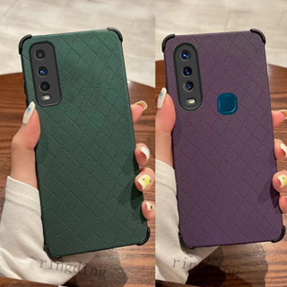 เคสโทรศัพท์มือถือแบบนิ่ม กันกระแทก สีเขียว สําหรับ vivo y20i y20 y20s y12s y12a y20s g y11 y17 y12i y15 y12 y15s y15a y19 y30 y30i y83 y81 y81s V9 y85 y91c y1s