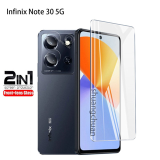 2in1 ฟิล์มกระจกนิรภัยกันรอยหน้าจอ สําหรับ Infinix Note 30 Infinix Note 30 pro Infinix Note 30