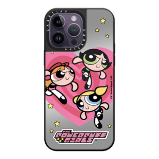 เคสโทรศัพท์มือถือแบบกระจก กันกระแทก ลายการ์ตูนเด็กผู้หญิง Powerpuff แฟชั่น สําหรับ iPhone 14Promax 14Pro 14 13Promax 13Pro 13 12 11