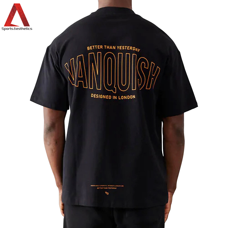 เสื้อยืดวีคิวสำหรับผู้ชาย ทำจากผ้าฝ้าย สบายเมื่อสวมใส่ ในสไตล์ลำลอง ขนาดตั้งแต่ M ถึง 3XL