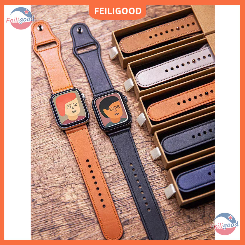 พร้อมส่ง สายนาฬิกาข้อมือหนัง PU แบบเปลี่ยน สําหรับ Apple Watch Series 8 Ultra 7 6 SE 5 4 3 2 1. 49/45/41/44/42 มม. 40 มม. 38 มม. iwatch