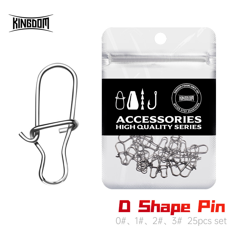 Kingdom 25 ชิ้น D-SNAP ตกปลา Snap เครื่องมือที่มีประสิทธิภาพ Gourd Connector อุปกรณ์เสริมพิเศษแหวนตกปลา Lure เครื่องมือ