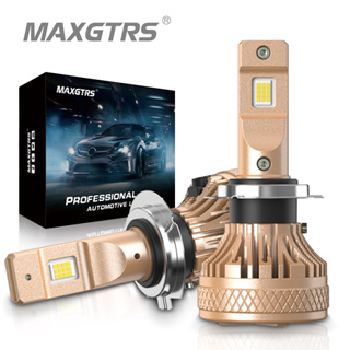 Maxgtrs หลอดไฟตัดหมอก LED H7 H4 9003 HB2 H8 H11 9005 9006 HB3 HB4 9012 12V สว่างมาก สําหรับรถยนต์ 2 ชิ้น