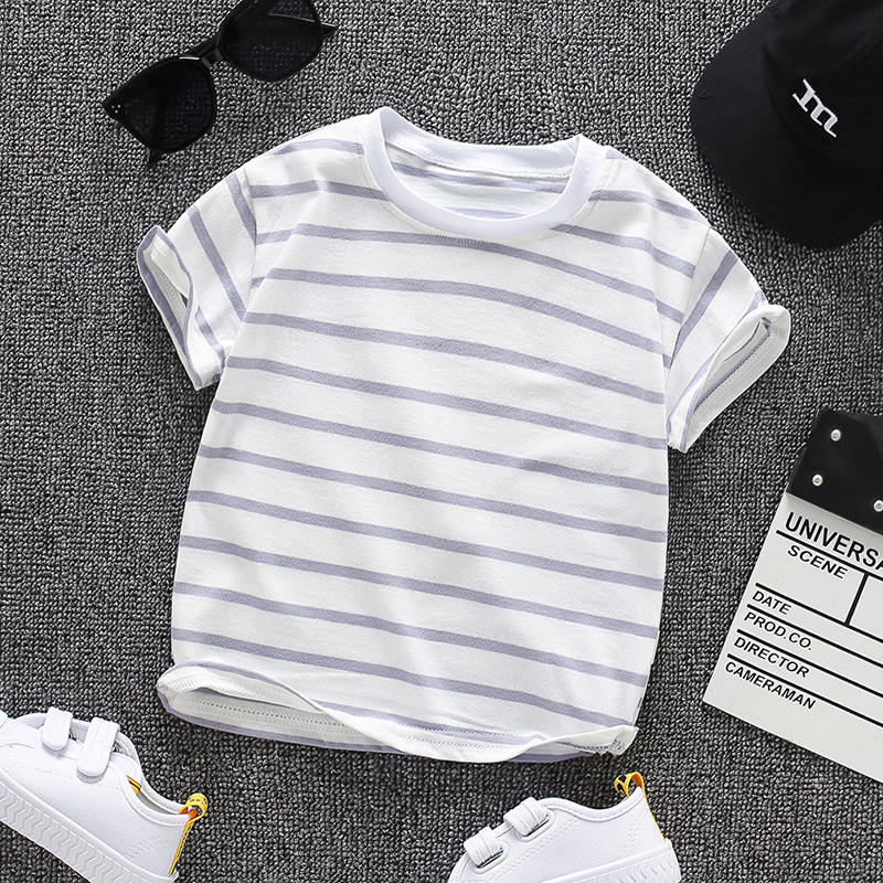 เสื้อยืดแขนสั้นลําลอง คอปก มีกระเป๋า แฟชั่นฤดูร้อน สําหรับเด็กผู้ชาย และเด็กผู้หญิง อายุ 0-5 ปี