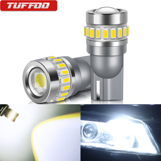 Tuffoo หลอดไฟ LED T10 W5W สีขาว สีแดง สีเหลือง แบบเปลี่ยน สําหรับรถยนต์ รถจักรยานยนต์ 2 ชิ้น