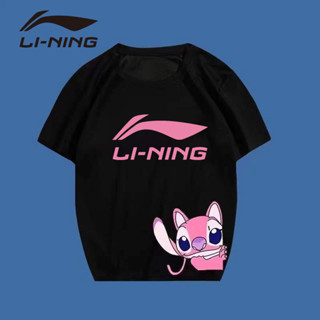 Li Nings New YY เสื้อแบดมินตัน แขนสั้น แห้งเร็ว แข่งขันกีฬา เสื้อบอล ฟิตเนส คู่รัก "นางฟ้า" เสื้อวัฒนธรรม