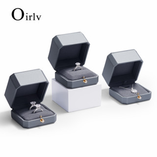 Oirlv กล่องเก็บเครื่องประดับ สร้อยคอ ต่างหู แหวน 2 ชิ้น H075