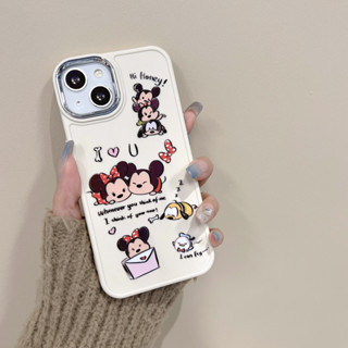 เคสโทรศัพท์มือถือ กันกระแทก ลายการ์ตูนมิกกี้ มินนี่เมาส์ สําหรับ iPhone 14 ProMax 14 Pro 13 ProMax 12 Pro Max 11