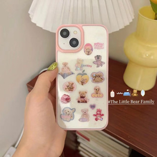 เคสโทรศัพท์มือถือ tpu แบบนิ่ม ลายหมี สําหรับ iPhone 13pro 14 14promax 14pro 12pro 13promax