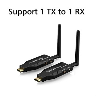 Wireless HDMI Extender Video Transmitter Receiver Screen Share Display Dongle Adapter for PS4 DVD PC To TV Monitor Projector 50M Plug and Play