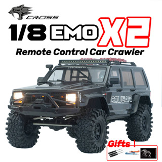 Crossrc EMO X2 COUGAR RTR 4WD 2.4GHz 1/8 RC โมเดลรถไต่หินบังคับวิทยุไฟฟ้า พร้อมรีโมตคอนโทรล ของเล่นสําหรับเด็ก และผู้ใหญ่