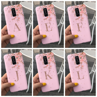 เคสโทรศัพท์ ซิลิโคนนิ่ม ลายตัวอักษร Sakura สีชมพู แฟชั่น สําหรับ Samsung Galaxy A6+ (2018) SM-A605G A6 (2018) SM-A600F