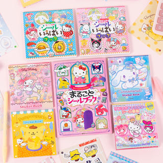 Sanrio สติกเกอร์ ลาย Hello Kitty Mymelody Kuromi น่ารัก สําหรับตกแต่งสมุด Diy