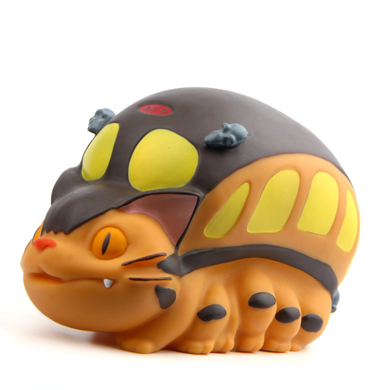 21 ซม.มิยาซากิ Hayao Studio Ghibli การ์ตูน Totoro Cat Bus Mei และลูกแมวรถบัส Piggy Bank คอลเลกชันเหรียญ PVC ตัวเลขการกระทําตุ๊กตาของเล่นเด็กของขวัญ
