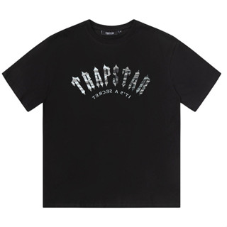 ใหม่ Trapstar เสื้อยืดลําลอง แขนสั้น ลายพราง สําหรับผู้ชาย ผู้หญิง