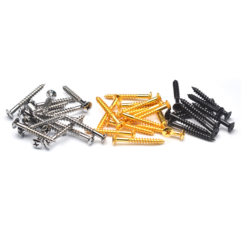 4 ชิ้นไฟฟ้าเบสกีตาร์คอข้อต่อแผ่นยึดสกรู/Fixing Bolt กีตาร์ชิ้นส่วน 5*40 มม.