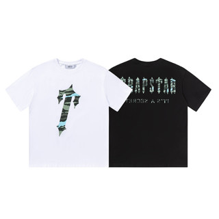 ใหม่ Trapstar เสื้อยืดลําลอง แขนสั้น ลายพราง สําหรับผู้ชาย ผู้หญิง