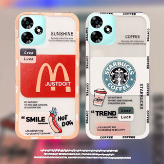 เคส RealmeC53 Realme10T RealmeC55 เคสโทรศัพท์ New Fashion Soft Case Transparent Creative Illustration Starbucks Shockproof Cover For Realme 10T 5G / 10 Pro / Realme10 Pro+ / C53 / C55 / GT Neo 3 / Neo 3T / Neo2 / GT 2 Pro / GT Master Edition RealmeGTNeo3