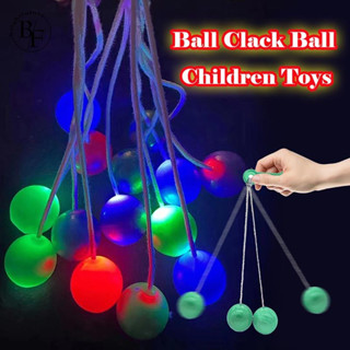 【READY STOCK】4cm Lato Lato ลูกบอลไวรัส ของเล่นลูกบอล บอลลาโต้ มีไฟ บอลไวรัส Pro-Clackers ball