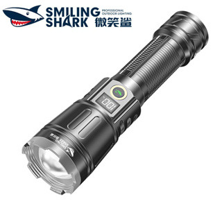 Smilingshark SD5501 ไฟฉาย led สว่างมาก M80 6000lm ซูมได้ 5 โหมด Type-C กันน้ํา ชาร์จซ้ําได้ สําหรับตั้งแคมป์ เดินป่า ครัวเรือน