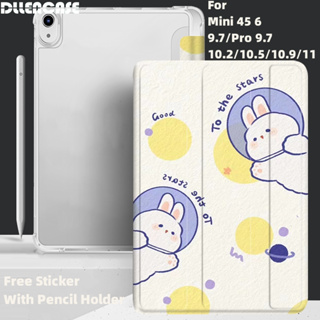 เคส พร้อมช่องใส่ดินสอ สําหรับ iPad 2022 Gen 10 2021 Pro 11 2019 2020 10.2 7 8th Gen 2018 9.7 5 6th Mini 4 5 6 Air 4 5 10.5 10.9 A371