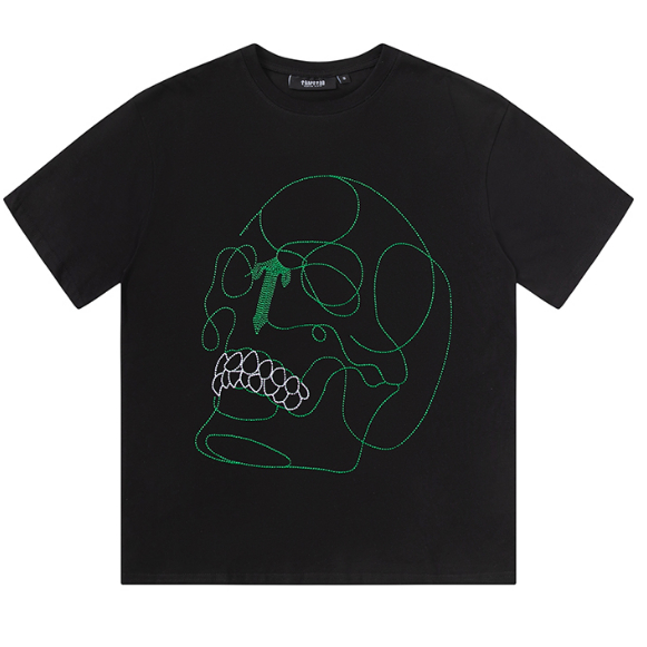 Trapstar ผู้ชายผู้หญิงผ้าฝ้ายแท้แขนสั้นเสื้อยืด 0524