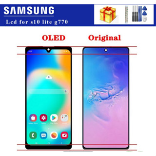 ของแท้ เทปกาวหน้าจอสัมผัส LCD สําหรับ Samsung Galaxy S10 Lite G770 SM-G770F SM-G770F DS