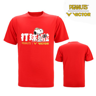 Victor 2023 เสื้อแบดมินตัน แขนสั้น ระบายอากาศ สไตล์เกาหลี สําหรับผู้ชาย และผู้หญิง