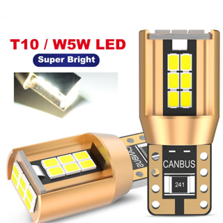 ใหม่ หลอดไฟ T10 W5W 2016 LED WY5W 12V สว่างมาก สําหรับติดตกแต่งภายในรถยนต์ 2 ชิ้น