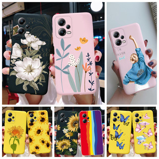 เคสโทรศัพท์มือถือ ซิลิโคนนุ่ม ลายดอกทานตะวัน เด็กผู้หญิงสวย สําหรับ Xiaomi Poco X5 Pro 5G PocoX5 X5Pro 2023